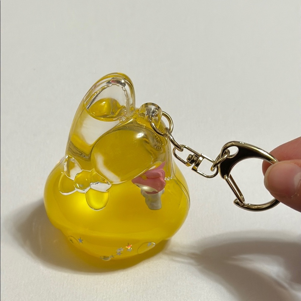Hello Kitty & Friends Sanrio My Melody Glass Keychain Yellow Cute Tsunameez - Picture 2 of 9